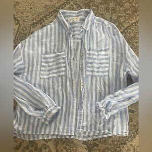 C&C California linen button up shirt. Large